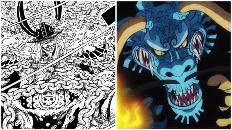 Ukuran Naga Loki Vs Kaido