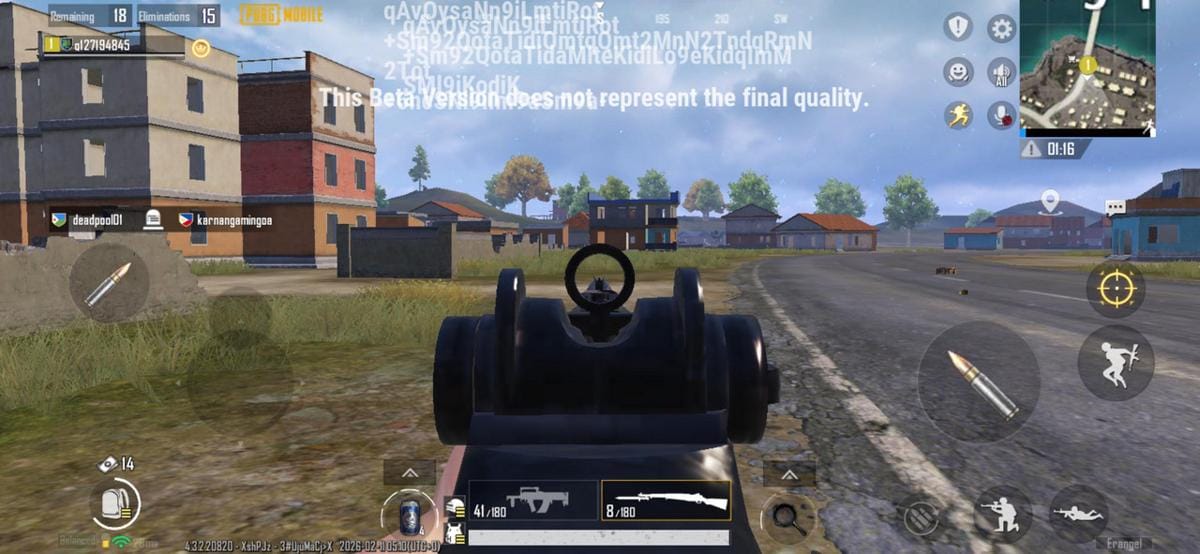 Iron sight M1 Garand di PUBG Mobile. (Reddit)