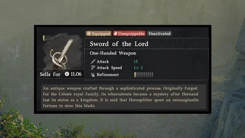 Senjata Crimson Desert