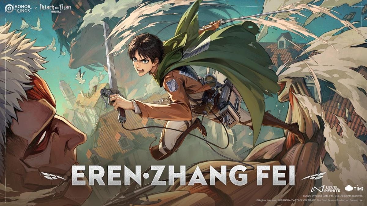 Skin Eren untuk Zhang Fei. (Level Infinite)