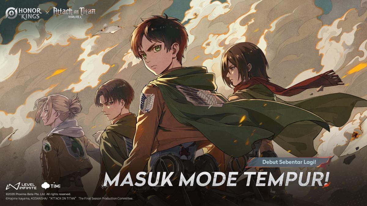 4 Karakter Attack on Titan yang Jadi Skin di Honor of Kings