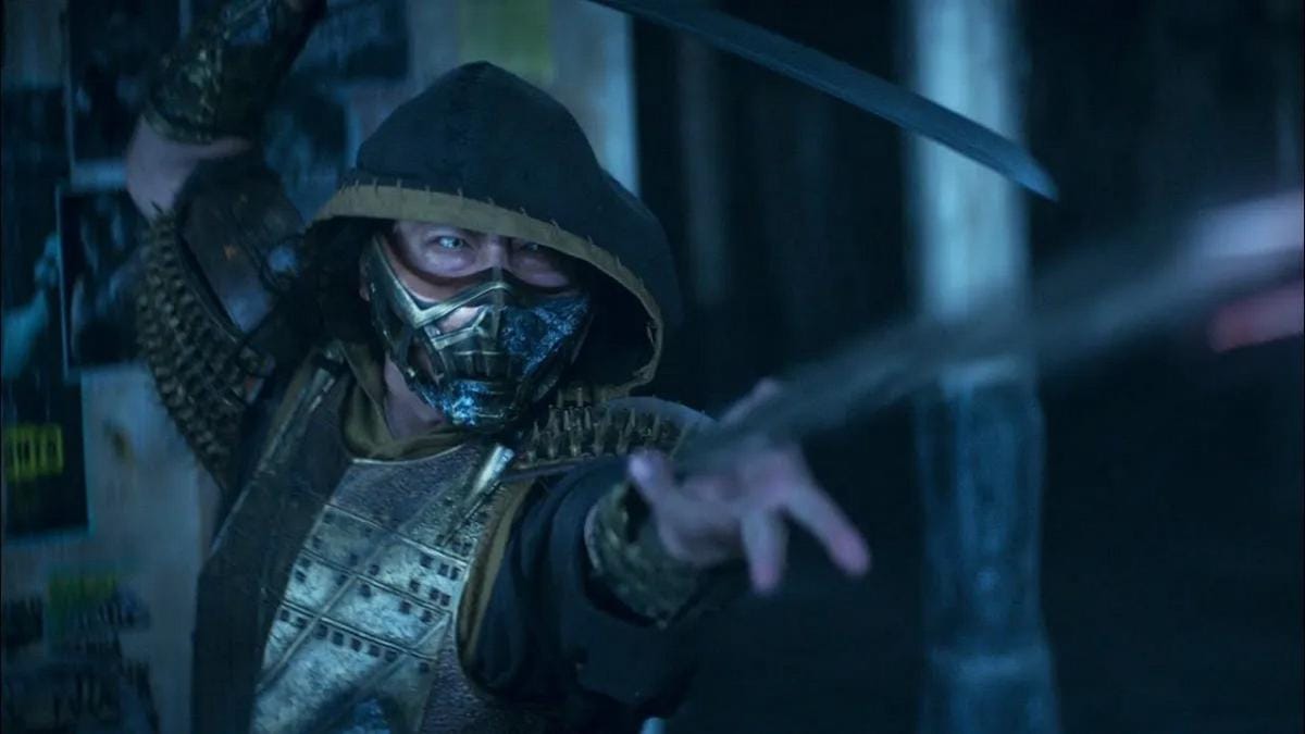 Scorpion di Mortal Kombat 2021. (Den of Geek)