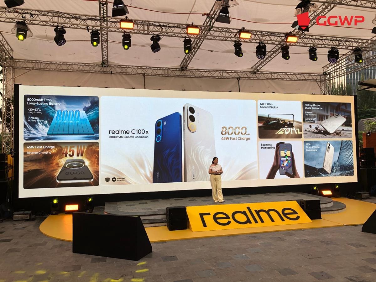 realme C100 Series Meluncur di Indonesia, HP dengan Baterai 8.000 mAh