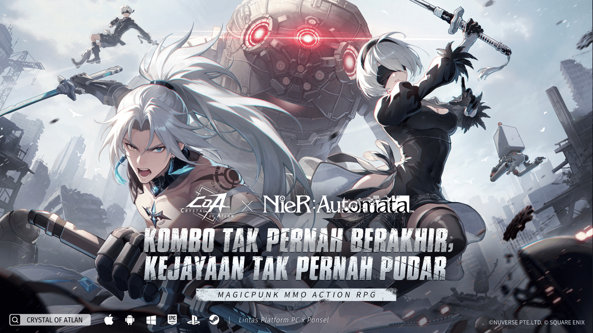 Crystal of Atlan Rayakan Anniversary Pertama Lewat Kolaborasi Besar NieR:Automata