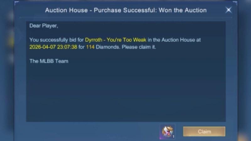 Cara Beli Skin Auction House MLBB, Bisa Dapat Skin Langka!