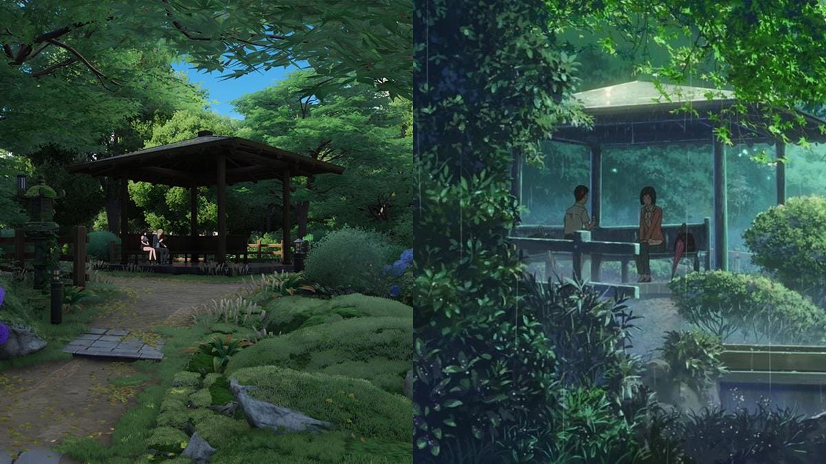 Gazebo di The Garden of Words. (Berbagai sumber)