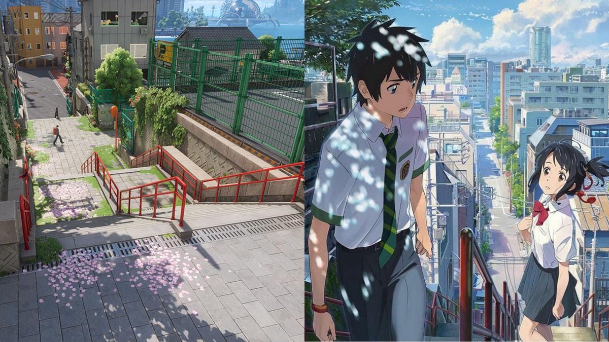 Tangga di Your Name. (Berbagai sumber)