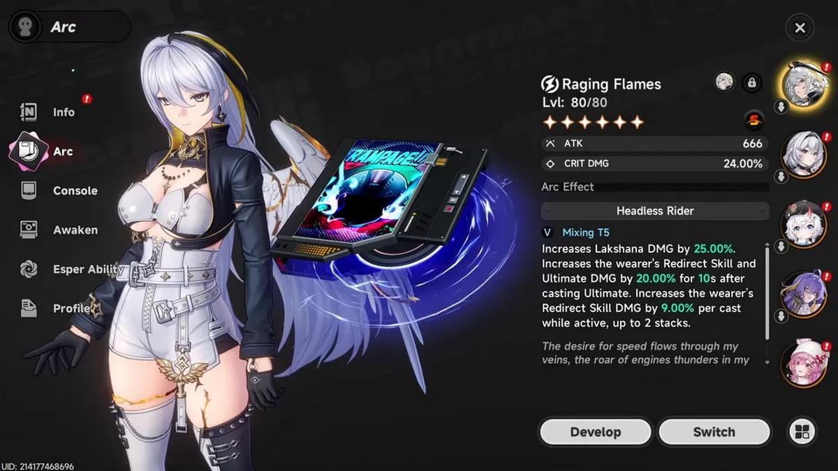 Raging Flames adalah Arc terbaik untuk Hathor. (Kaiden.gg)