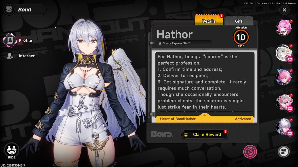 Hathor adalah karakter burst DPS yang kekuatannya berasal dari stack yang dibangun perlahan. (Dexerto)