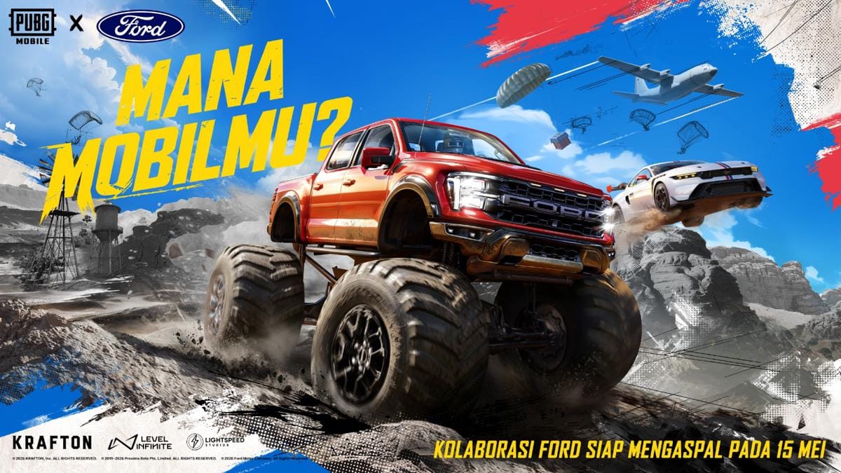 Kolaborasi PUBG Mobile dan Ford, Hadirkan Mustang GTD hingga Raptor R