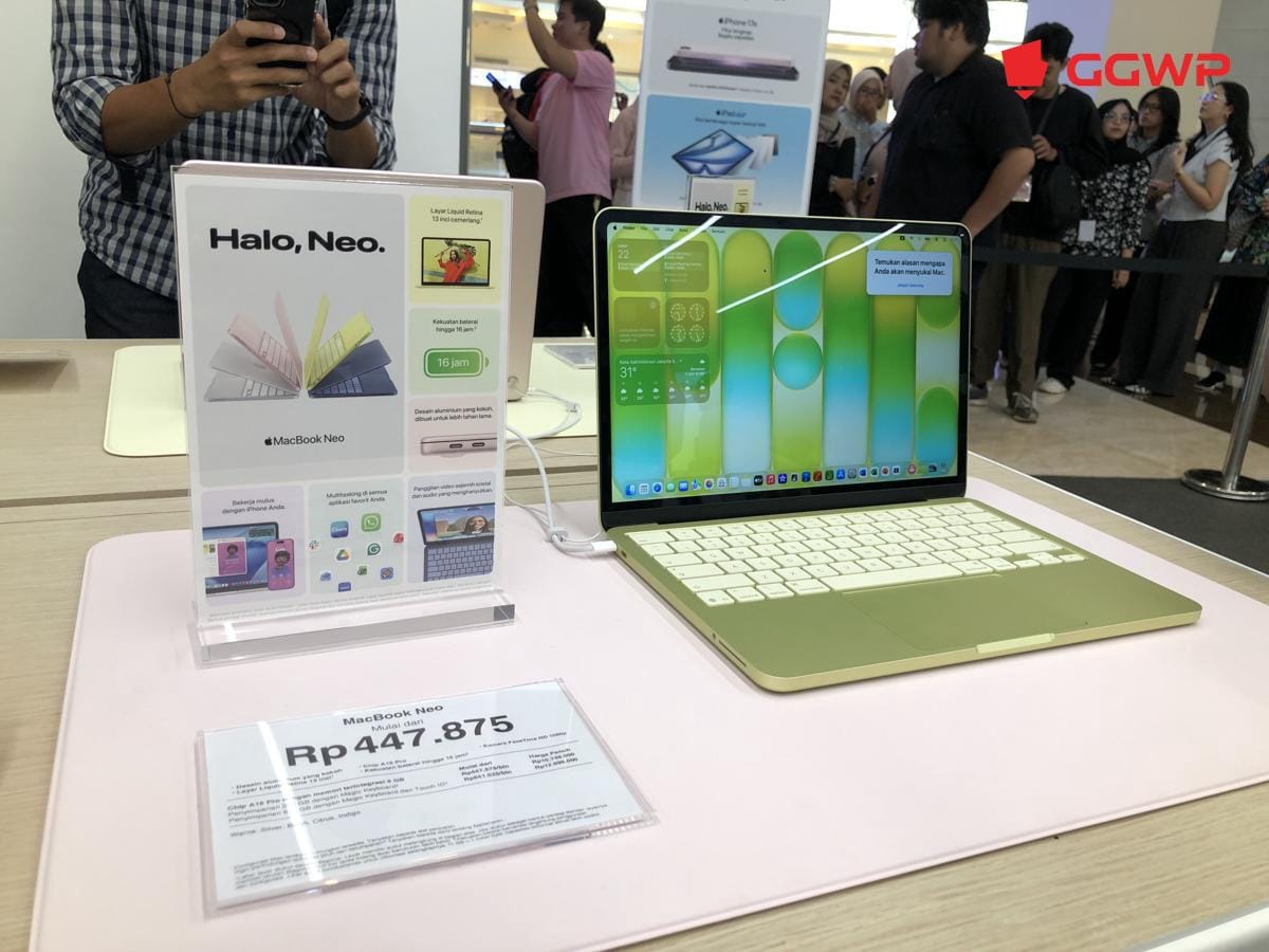 MacBook Neo Resmi Hadir di Digimap Indonesia, Harga Mulai 10 Jutaan!