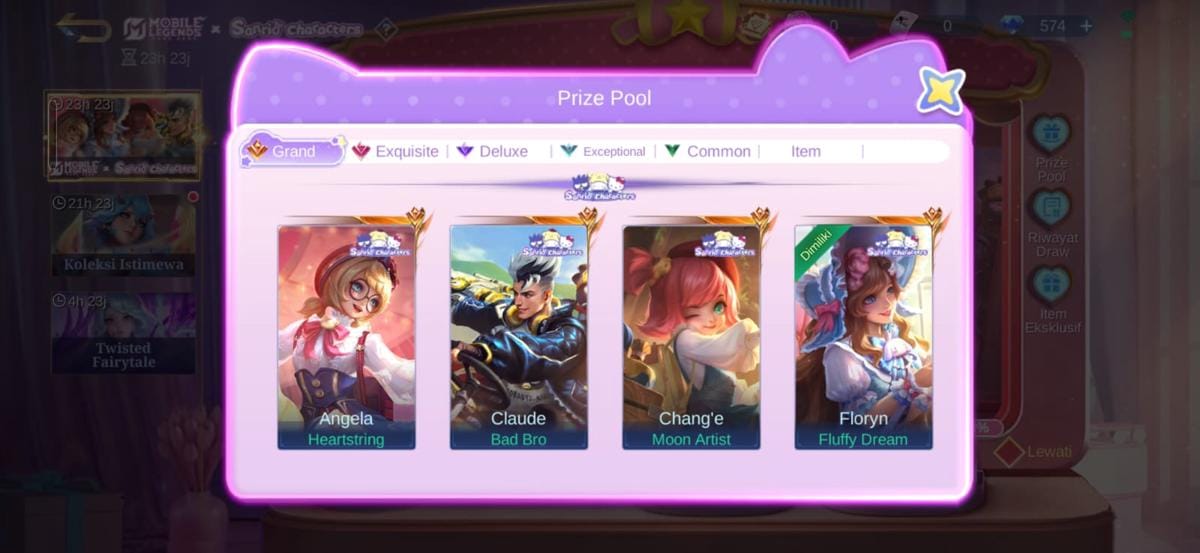 Event MLBB x Sanrio Characters 2026 Phase 1: Skin, Jadwal, & Harga