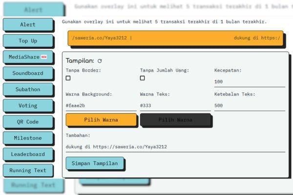 Mengenal Fitur Running Text Saweria yang Bikin Penonton Makin Dihargai