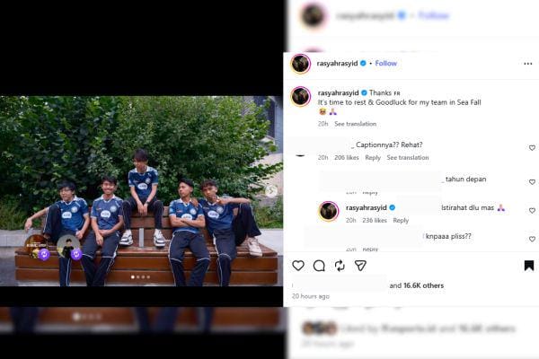 Unggahan Terbaru Rasyah Bikin Heboh, Isyarat Absen di FFWS SEA 2026 Fall?