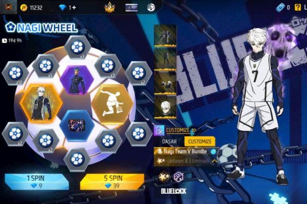 Top Up FF Murah Banget untuk Gacha Bundle Nagi Team V, Cek Triknya di Sini!