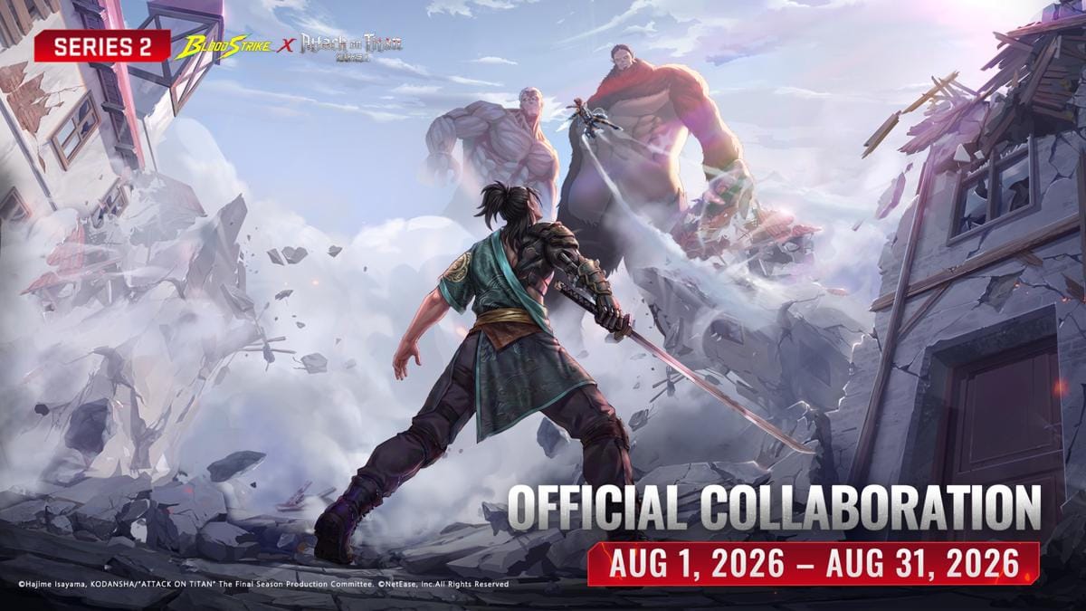 Attack on Titan Invasi Blood Strike! Ini Battle Pass dan Hadiah Gratisnya