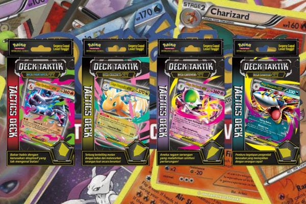Pokémon Game Kartu Koleksi Rilis Deck Taktik Evolusi Mega & Hadirkan Program Tactics Deck Battle