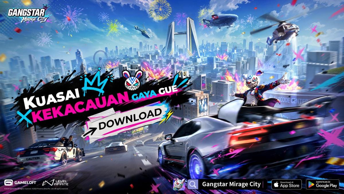 Gangstar Mirage City Resmi Rilis di Indonesia, Bawa Game Open World Penuh Aksi