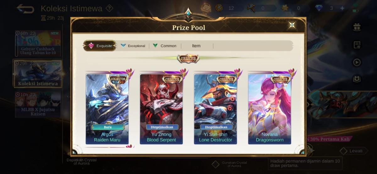 Cara Dapatkan Skin Argus Raiden Maru MLBB dengan Harga Lebih Murah