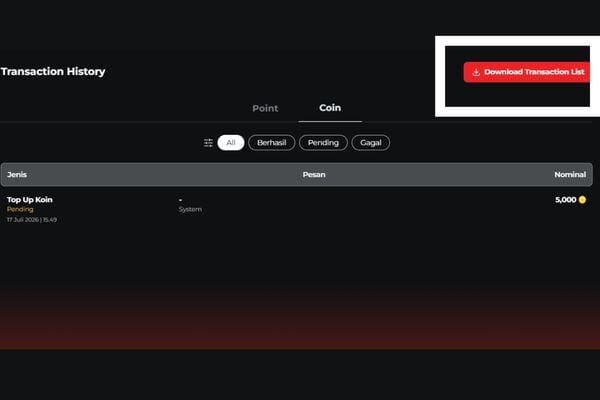 GG.GGWP.ID Punya Fitur Transaction List, Cek Donasi hingga Cash Out Jadi Lebih Mudah
