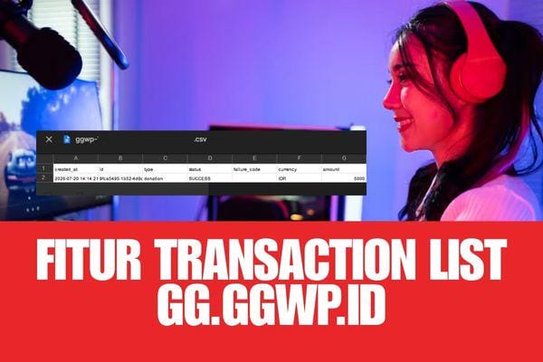 GG.GGWP.ID Punya Fitur Transaction List, Cek Donasi hingga Cash Out Jadi Lebih Mudah