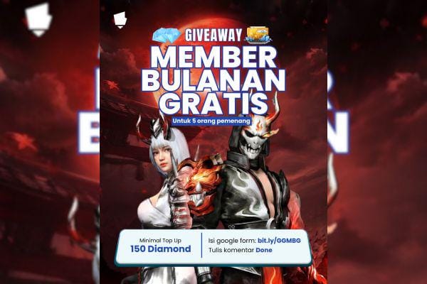 Mau Member Bulanan Free Fire Gratis? Ikuti Giveaway GG MBG dari GGWP