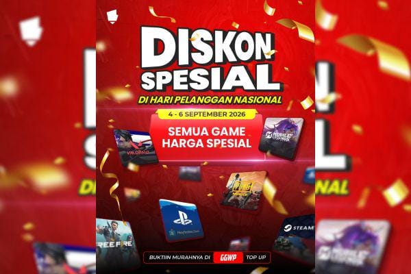 GGWP Top Up Kasih Diskon Spesial Hari Pelanggan Nasional, Berlaku untuk Semua Game
