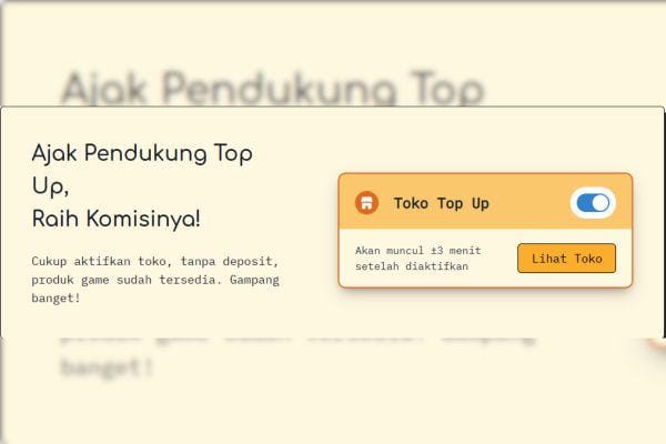 Cuma Modal HP, Begini Cara Jualan Top Up Game dan Voucher Lewat Saweria