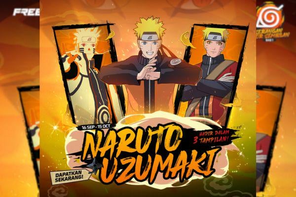 Cara Hemat Dapatkan Bundle Naruto Uzumaki Terbaru di Free Fire