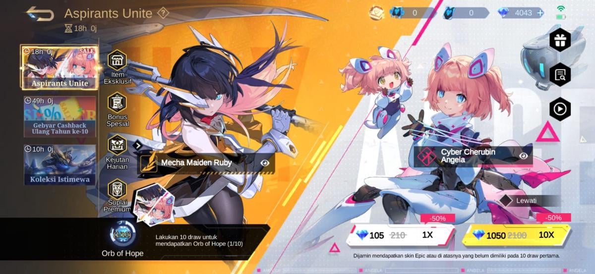 MLBB x Aspirants Unite 2026 Rerun: Cara Dapat Skin Ruby dan Angela Lebih Hemat