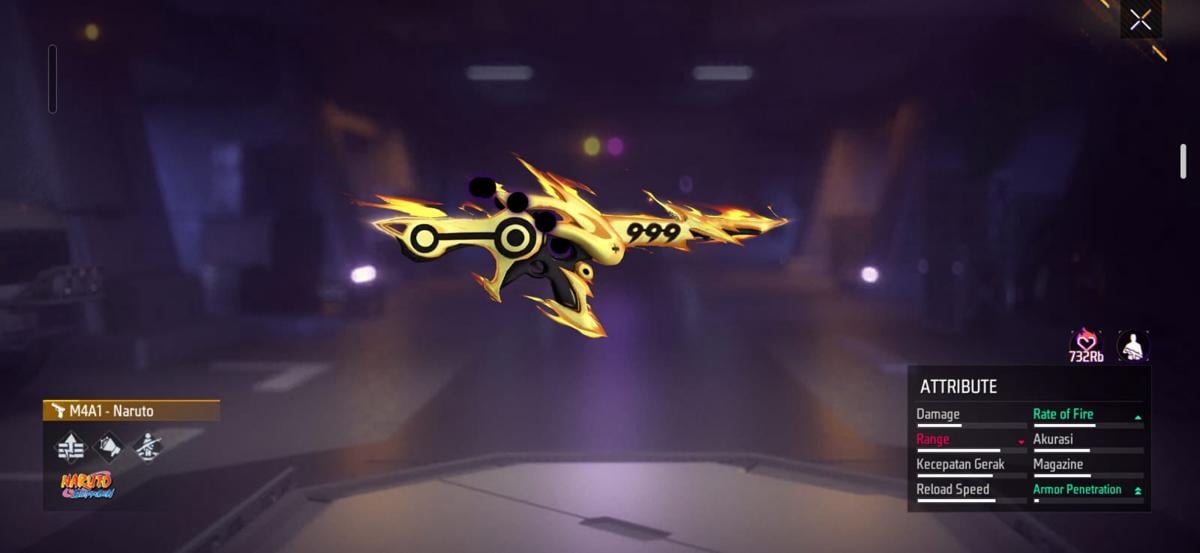 Mau Skin M4A1 Naruto? Ini Harga dan Cara Mendapatkannya di Free Fire