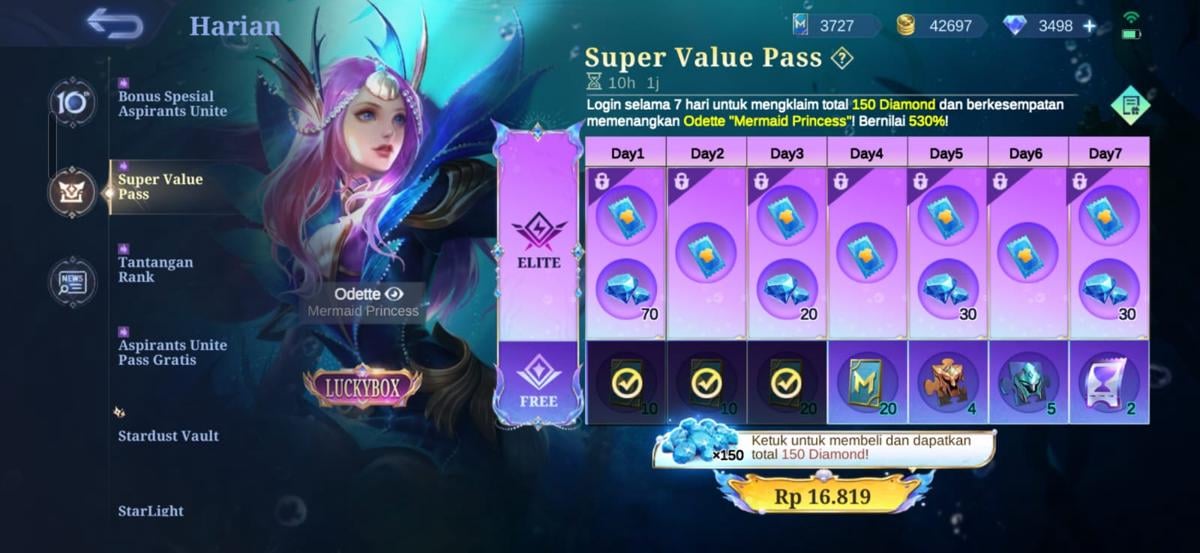 Super Value Pass MLBB Hadir, Ini Harga dan Hadiah yang Bisa Didapat