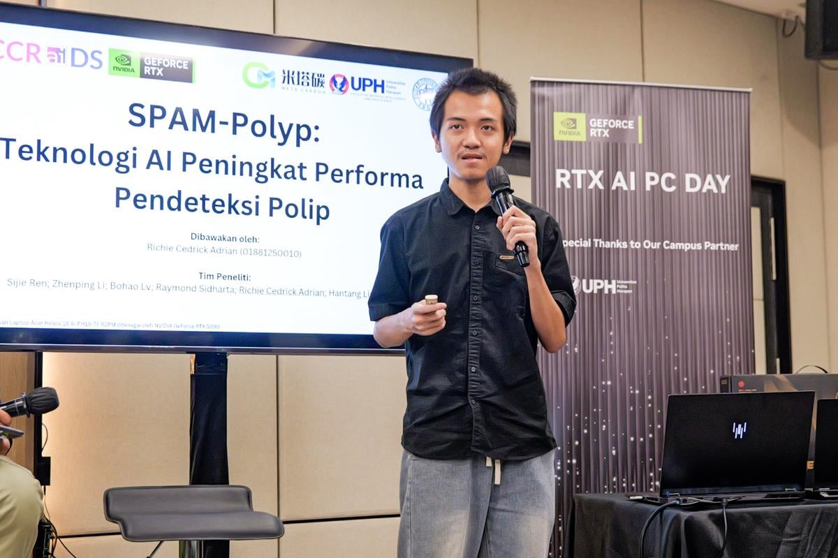 Richie Cedrick Adrian dari jurusan Artificial Intelligence dengan Teknologi AI Peningkat Performa Pendeteksi Polip.jpg