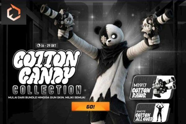 Cotton Candy Collection FF: Bundle, Skin M1917, dan Emote Eksklusif