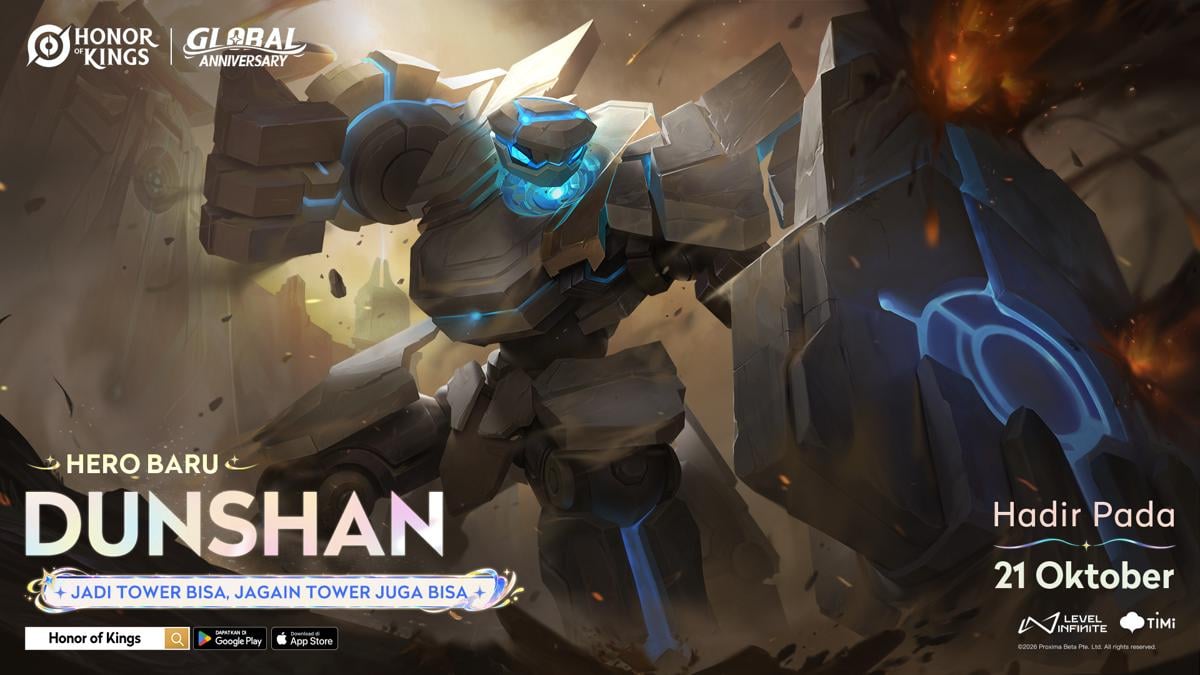 Honor of Kings Rayakan Anniversary 2026, Ada Hero Dunshan dan Banyak Hadiah Gratis!