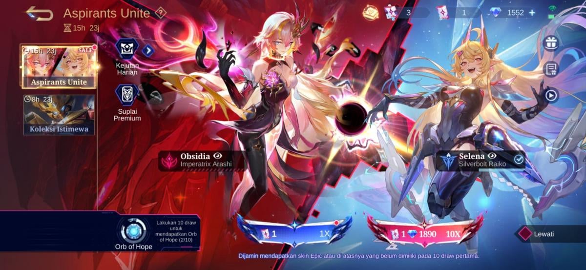 Selena vs Obsidia, Skin Aspirants MLBB Mana yang Paling Worth It?